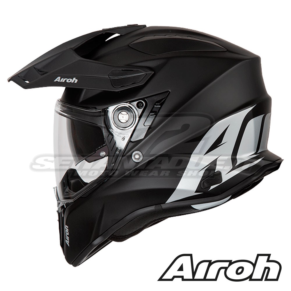 Casco Crossover Airoh COMMANDER Color - Nero Opaco | SETTANTADUE.IT