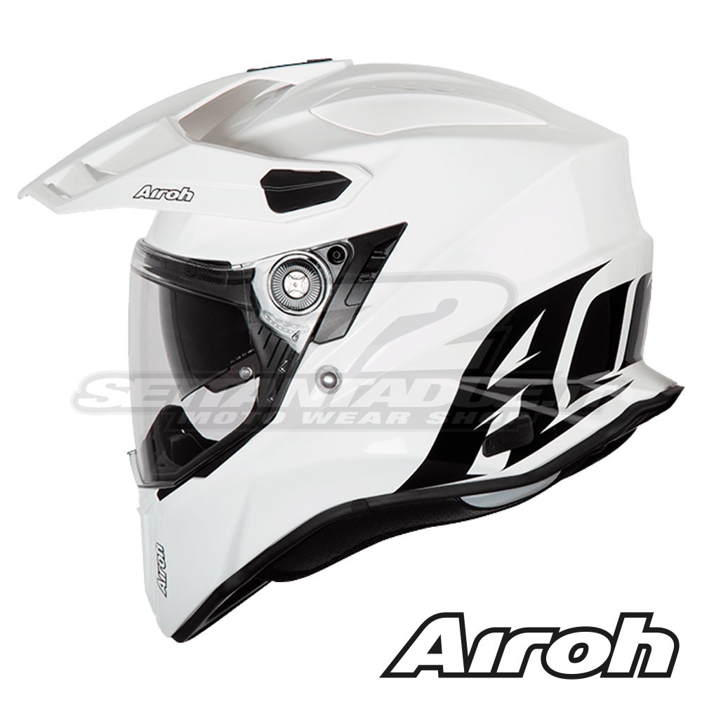 Casco Crossover Airoh COMMANDER Color - Bianco | SETTANTADUE.IT