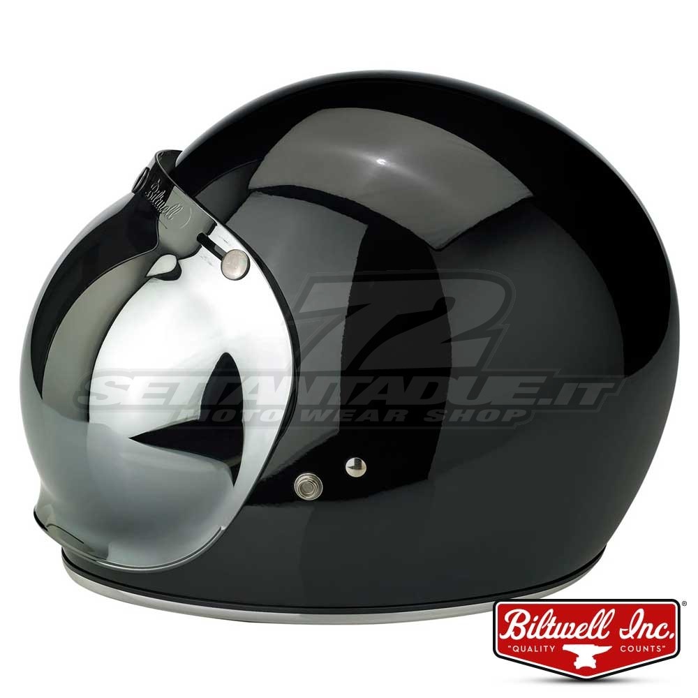 Visiera a Bolla Biltwell BUBBLE Anti-Fog - Cromo Specchio | SETTANTADUE.IT