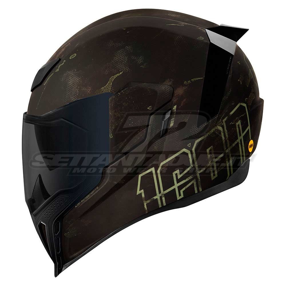 Casco Moto Icon AIRFLITE MIPS Demo - Nero | SETTANTADUE.IT