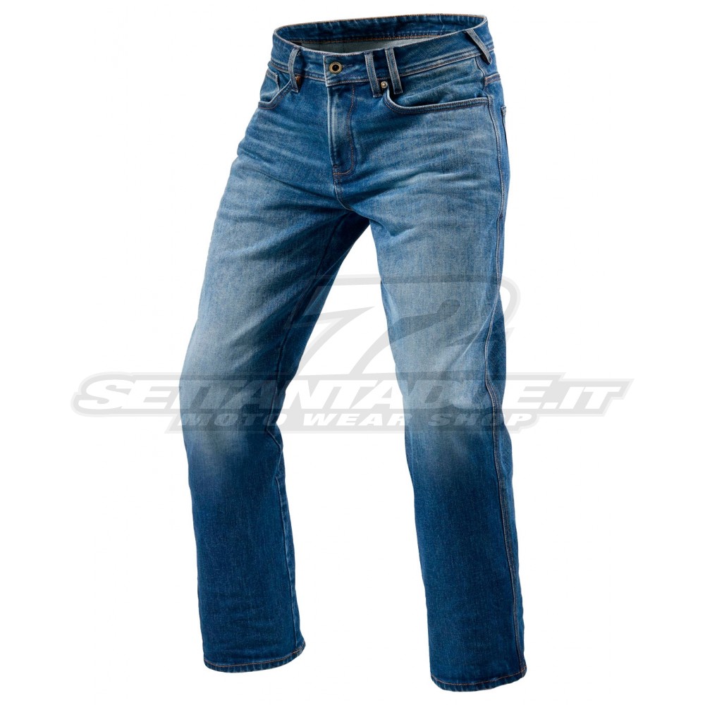 Jeans Moto REV'IT! PHILLY 3 LF - Blu Medio Slavato - Offerta Online |  SETTANTADUE.IT