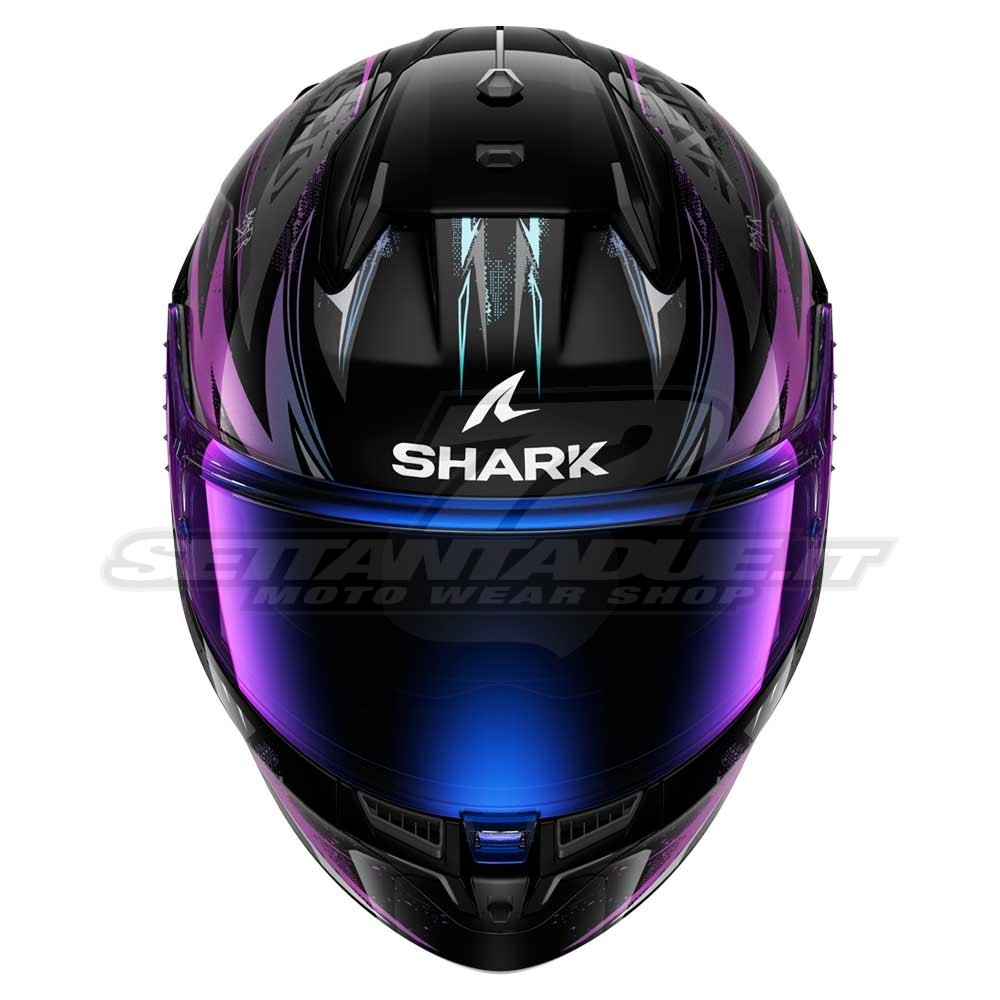 Casco Moto Integrale Shark D-SKWAL 2 Shigan - Nero Viola Glitter