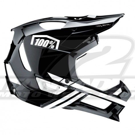 Casco Downhill 100% TRAJECTA - Nero Bianco - Offerta Online