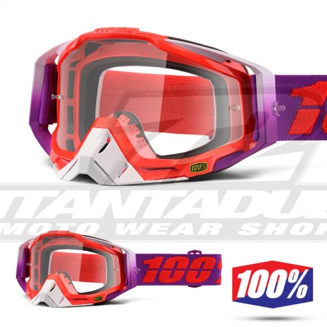 100% Maschera THE RACECRAFT Watermelon - Lente Trasparente