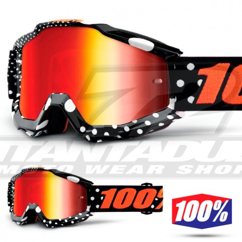 100% Maschera THE ACCURI Acidulous Cyan - Lente Blu Specchio