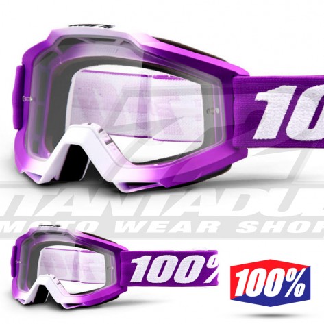 100% Maschera THE ACCURI Zest - Lente Trasparente