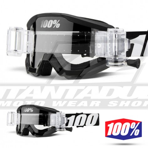 Maschera Cross 100% THE STRATA MUD Outlaw - Lente Trasparente