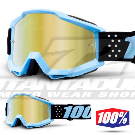 100% Maschera THE ACCURI JUNIOR Acidulous Cyan - Lente Blu Specchio