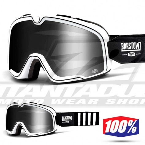 Maschera 100% BARSTOW Coda - Lente Argento Specchio