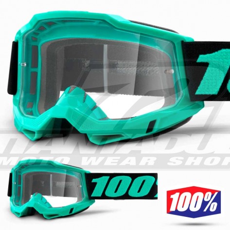 100% Maschera THE ACCURI Zest - Lente Trasparente