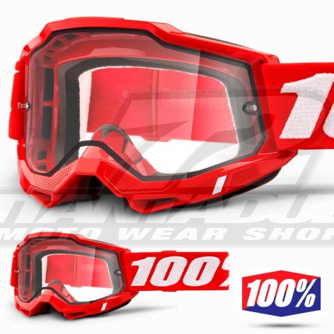 100% Maschera THE ACCURI Zest - Lente Trasparente