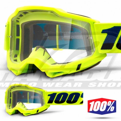 100% Maschera THE ACCURI Zest - Lente Trasparente
