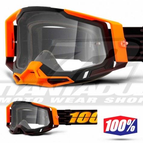 Maschera Cross 100% RACECRAFT2 Costume 2 - Lente Trasparente