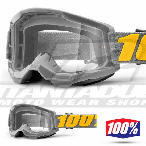 Maschera Cross 100% STRATA2 Izipizi - Lente Trasparente
