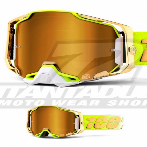 Maschera Cross 100% ARMEGA FeelGood - Lente True Gold Specchio
