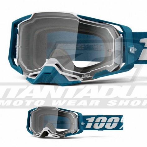 Maschera Cross 100% ARMEGA Albar - Lente Trasparente