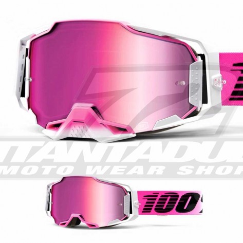 Maschera Cross 100% ARMEGA Harmony - Lente Rosso Specchio