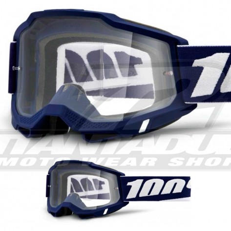 Maschera Cross 100% ACCURI2 Mifflin - Lente Trasparente - Offerta Online