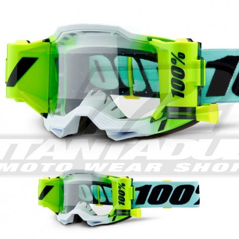 Maschera Cross 100% ACCURI 2 FORECAST Dunder - Lente Trasparente - Offerta Online