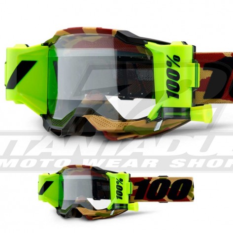 Maschera Cross 100% ACCURI 2 FORECAST Mission - Lente Trasparente - Offerta Online