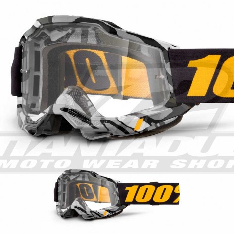 Maschera Cross 100% ACCURI 2 Ambush - Lente Trasparente - Offerta
