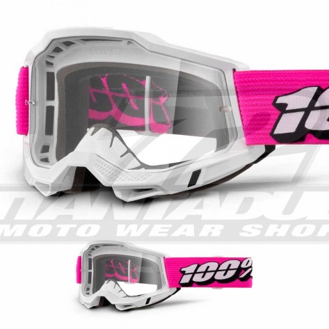 Maschera Cross 100% ACCURI 2 Roy - Lente Trasparente - Offerta