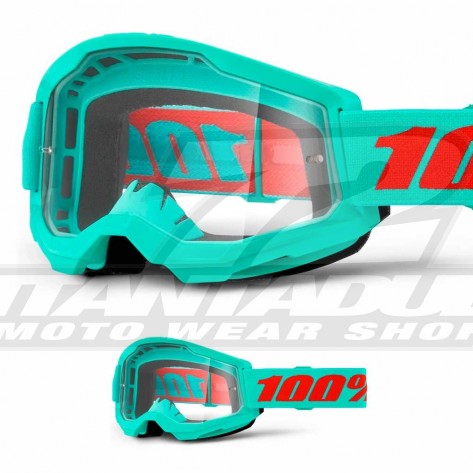 Maschera Cross 100% STRATA 2 Maupiti - Lente Trasparente - Offerta