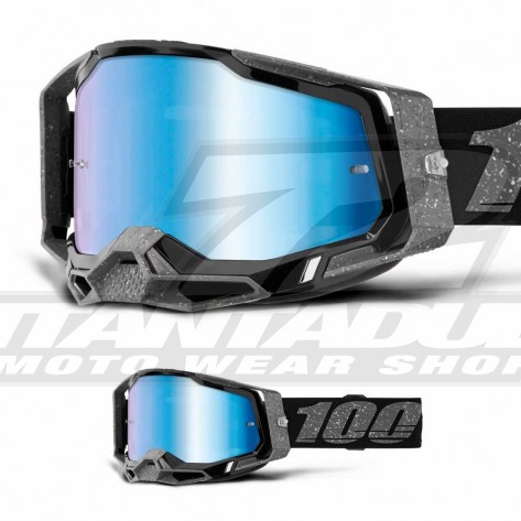 Maschera Cross 100% RACECRAFT 2 Kos - Lente Blu Specchio - Offerta
