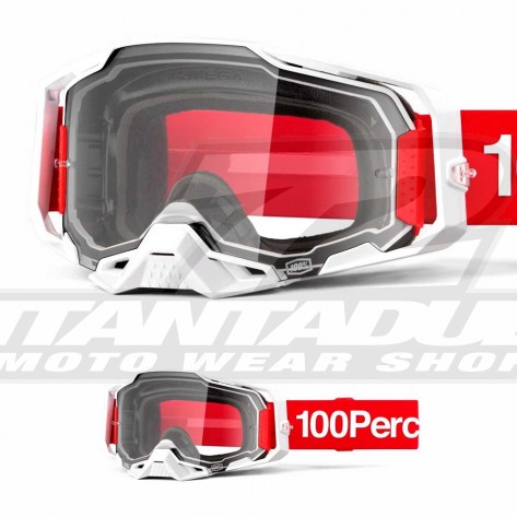 Maschera Cross 100% ARMEGA Corbin - Lente Trasparente - Offerta
