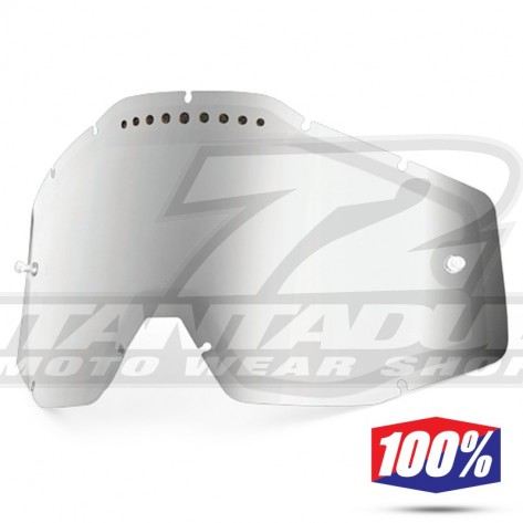 100% Lente Maschere - Doppia Ventilata Argento Specchio
