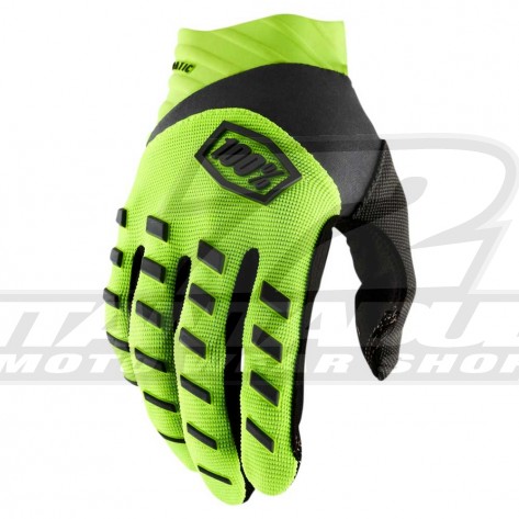 Guanti Motocross 100% AIRMATIC - Giallo Fluo Nero