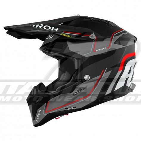 Casco Motocross Airoh AVIATOR 3 Leader - Arancione Opaco - Offerta