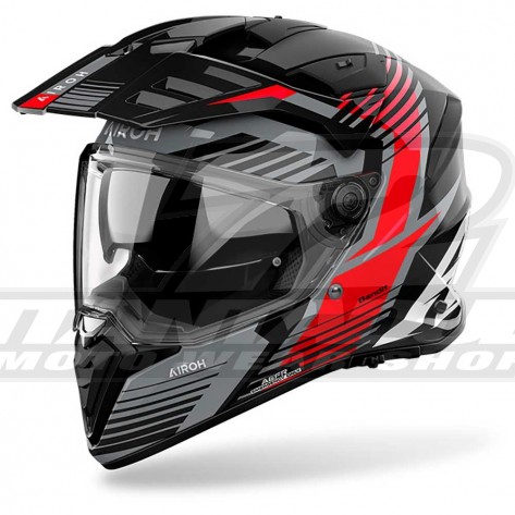 Casco Moto Airoh BANDIT Spicy - Rosso - Offerta