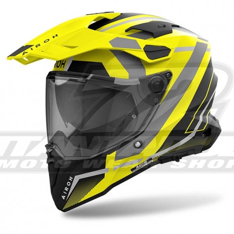 Casco Moto Airoh COMMANDER 2 Mavick - Giallo Opaco - Offerta