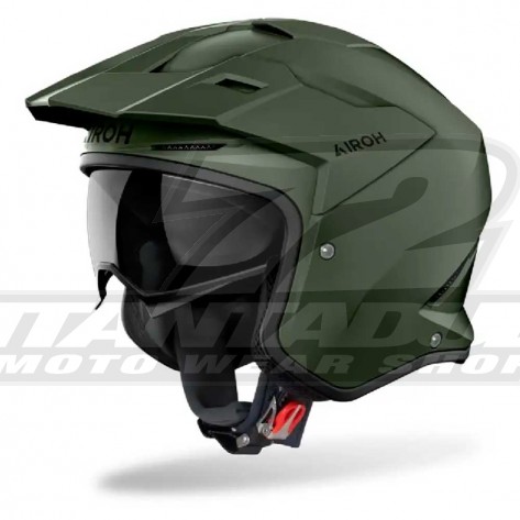 Casco Moto Airoh KOMBAKT Color - Verde Militare Opaco - Offerta