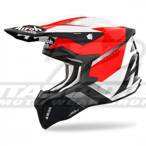 Casco Motocross Airoh STRYCKER Blazer - Rosso - Offerta Online
