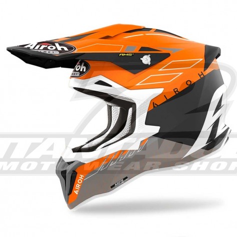 Casco Motocross Airoh STRYCKER Skin - Arancione Opaco - Offerta Online