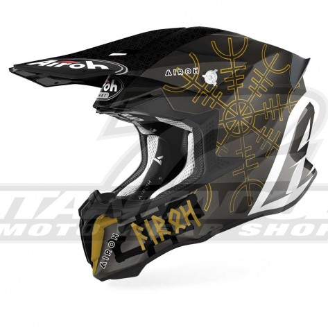 Casco Motocross Airoh TWIN 2.0 Sword - Lucido Opaco