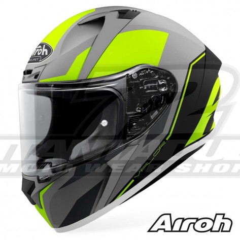 Casco Moto Integrale Airoh VALOR Wings - Giallo Opaco