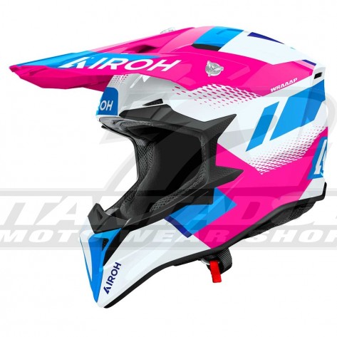 Casco Motocross Airoh WRAAAP Vision - Rosa - Offerta
