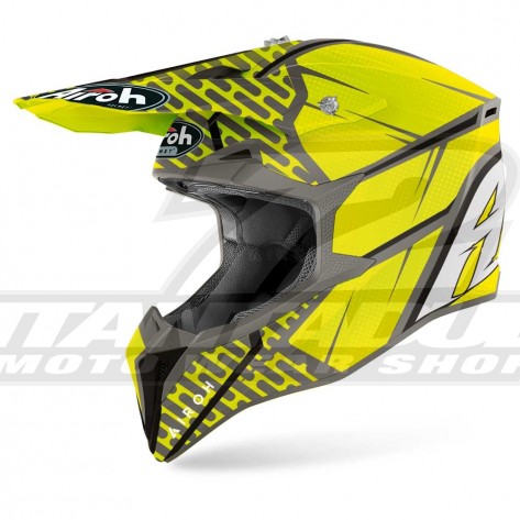 Casco Motocross Airoh WRAAP Idol - Antracite Opaco