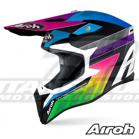 Casco Motocross Airoh WRAAP YOUTH Prism - Opaco