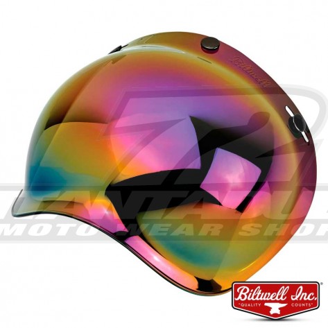 Visiera a Bolla Biltwell BUBBLE Anti-Fog - Arcobaleno Specchio