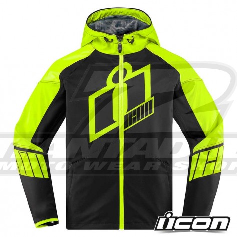 Giacca Moto Icon MERC Crusader - Hi-Viz