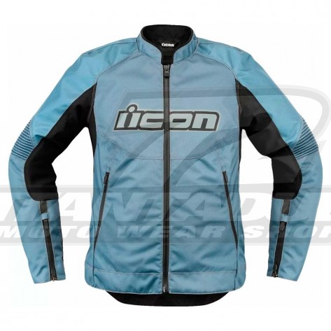 Giacca Moto Donna Icon OVERLORD3 - Blu - Offerta
