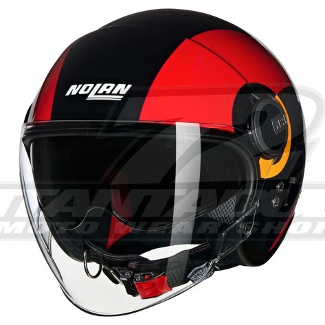 Casco Moto Nolan N21 VISOR Bicromo 350 - Nero Rosso Arancione - Offerta