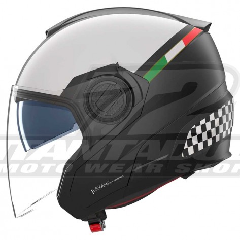 Casco Moto Nolan N40-5 Bellavista 341 - Bianco Nero Scacchi - Offerta