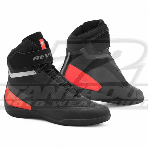 Scarpe Moto REV'IT! MISSION - Nero Rosso Neon
