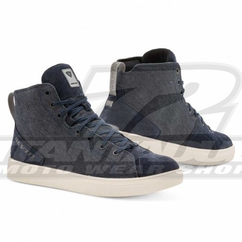 Scarpe Moto REV'IT! DELTA H2O - Blu Scuro Bianco