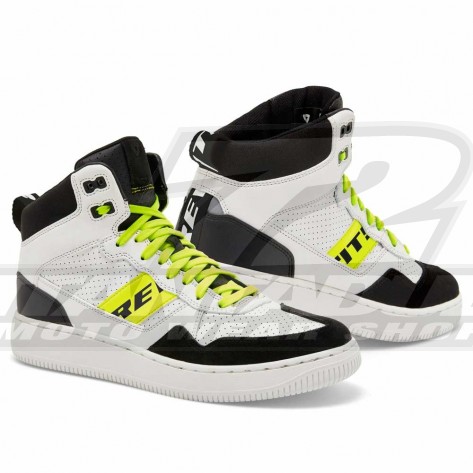 Scarpe Moto REV'IT! PACER - Bianco Giallo Neon